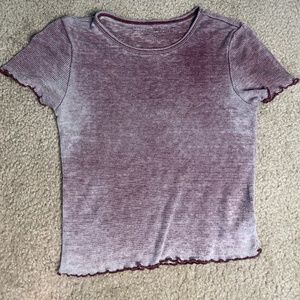 American eagle burgundy fade shirt xs